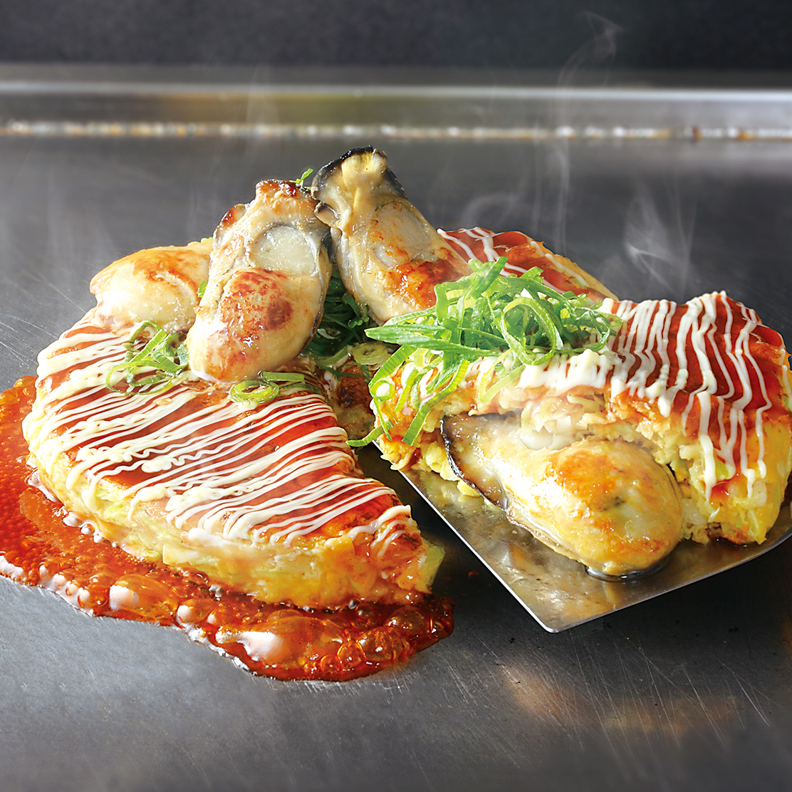 牡蠣のお好み焼き(大粒広島牡蠣)