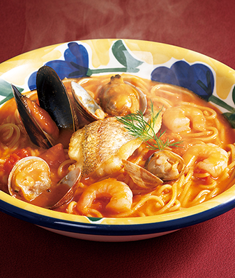 オマール海老香る 姫鯛のブイヤベースパスタ