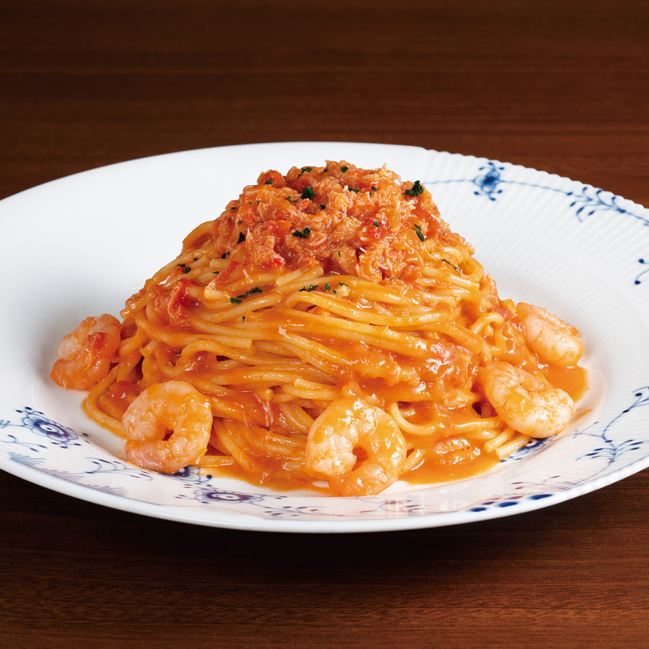 国産 紅ずわい蟹とえびの濃厚オマールソース