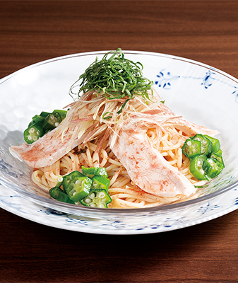 冷製 九州みつせ鶏と香味野菜の紀州梅仕立て