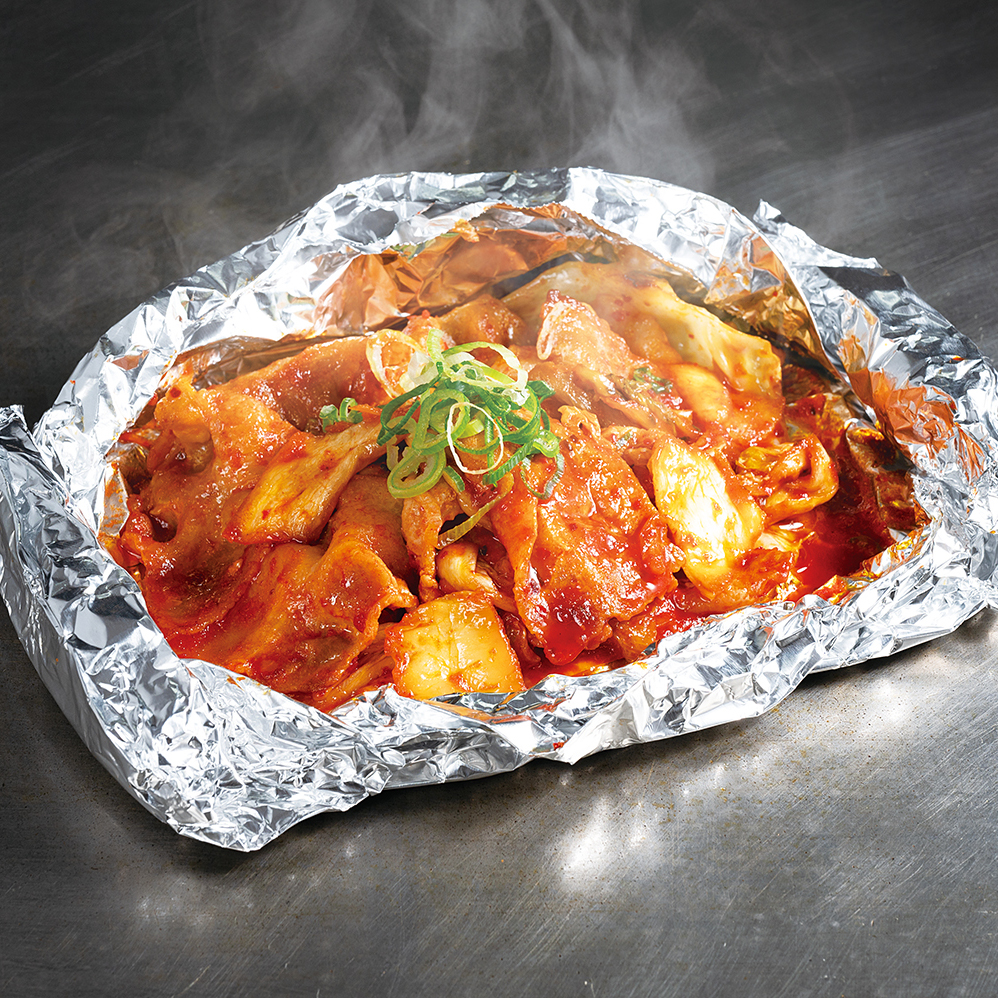 旨辛！豚キムチのホイル焼き