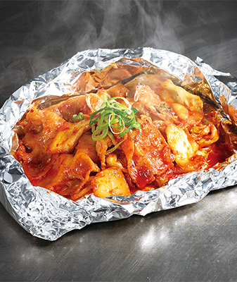 旨辛！豚キムチのホイル焼き
