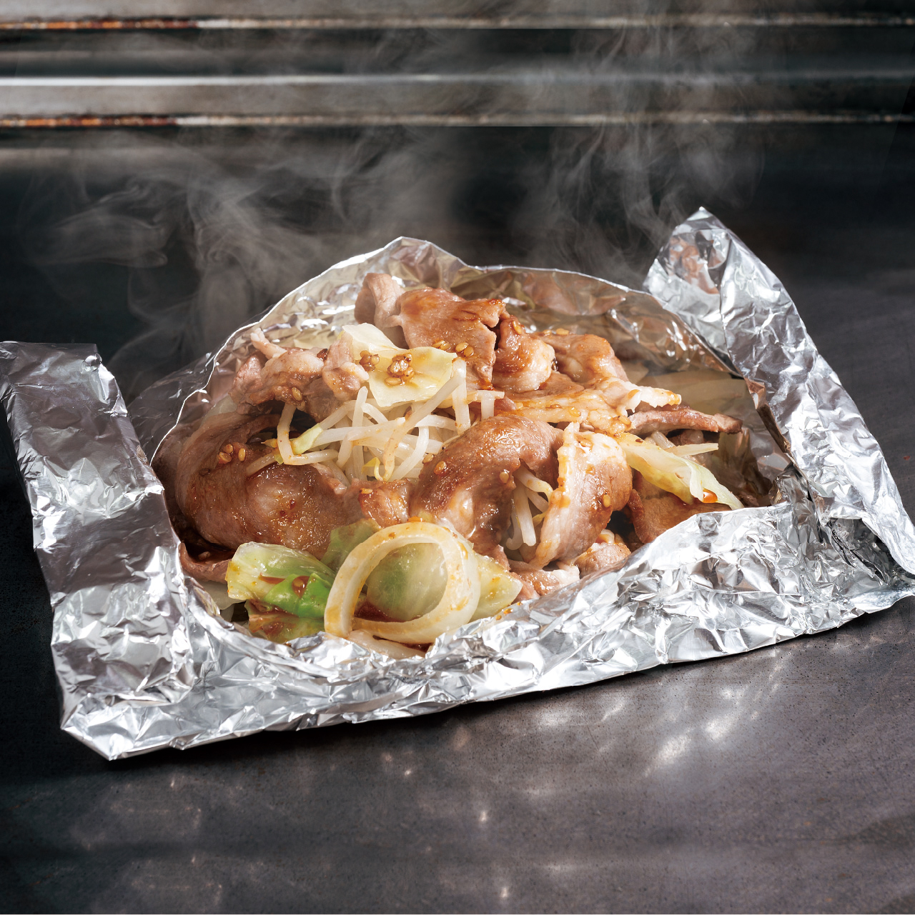 ジンギスカンのホイル焼き