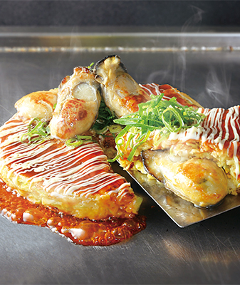 牡蠣のお好み焼き(大粒広島牡蠣)