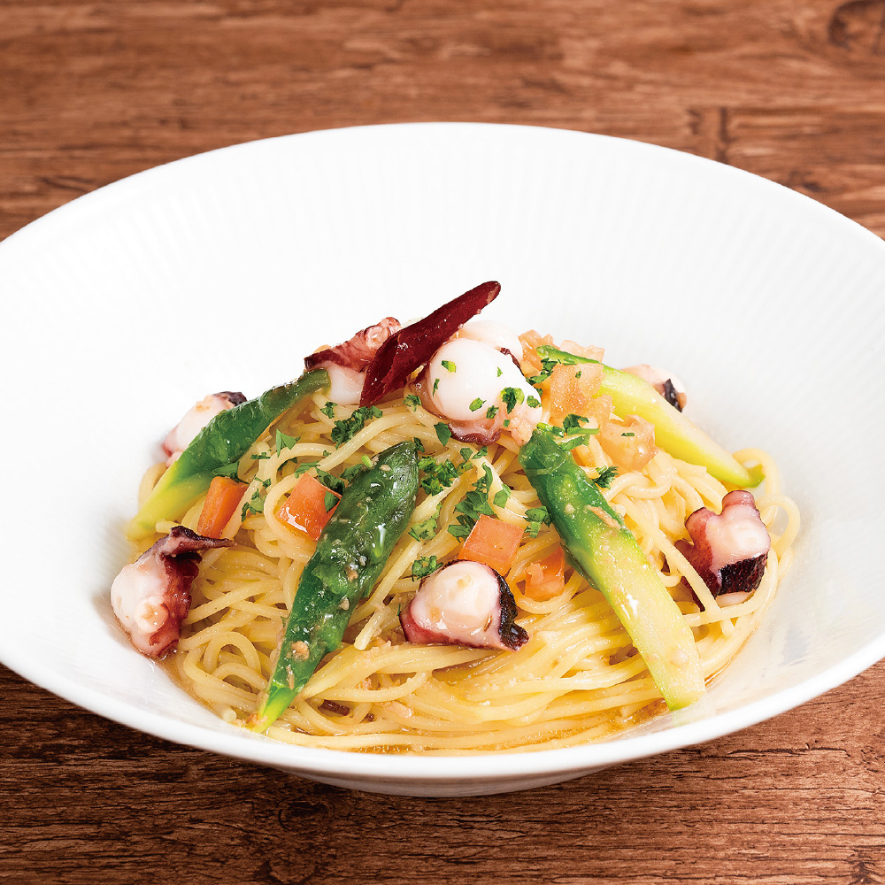 たこのペペロンチーノ