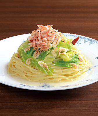 釜揚げ桜海老と春キャベツの和風 ～柚子胡椒風味～