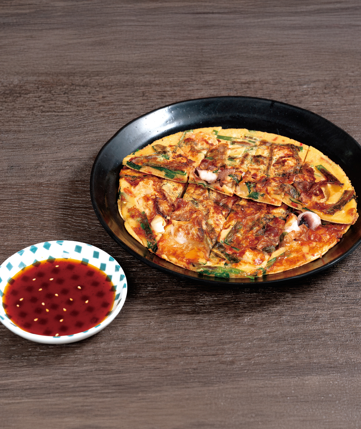 海鮮チヂミ(イイダコ･えび･貝柱)