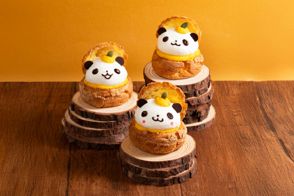 かぼちゃのパンダシュークリーム