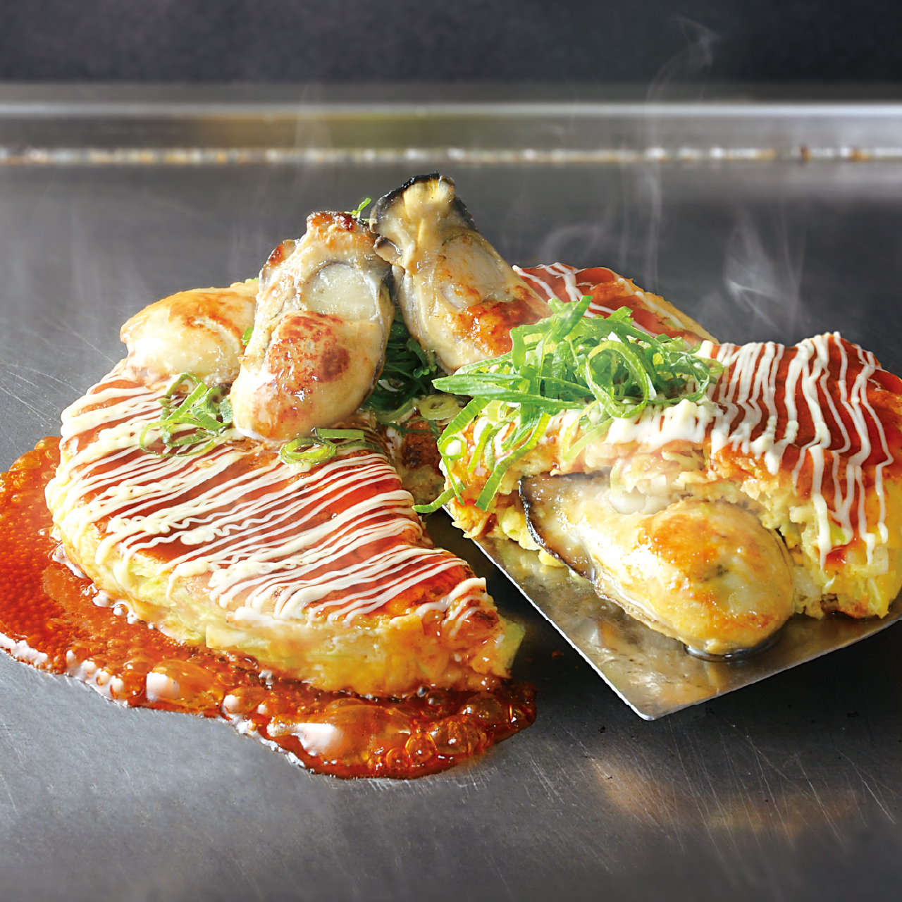 牡蠣のお好み焼き